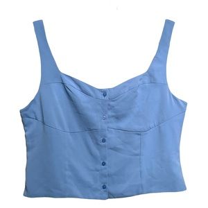 ABERCROMBIE & FITCH Satin Button-Through Top NWT, L